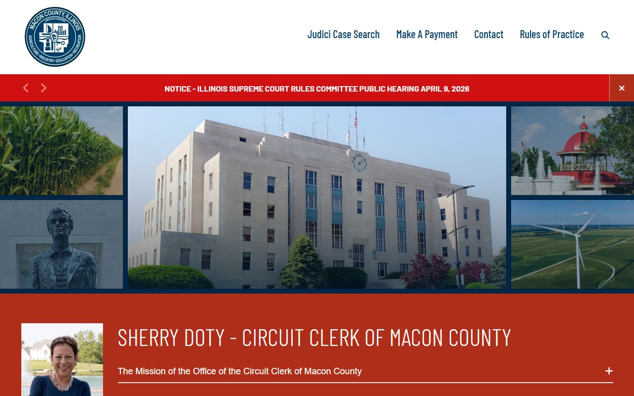 Macon County Circuit Clerk office in Decatur for dissolution of marriage records
